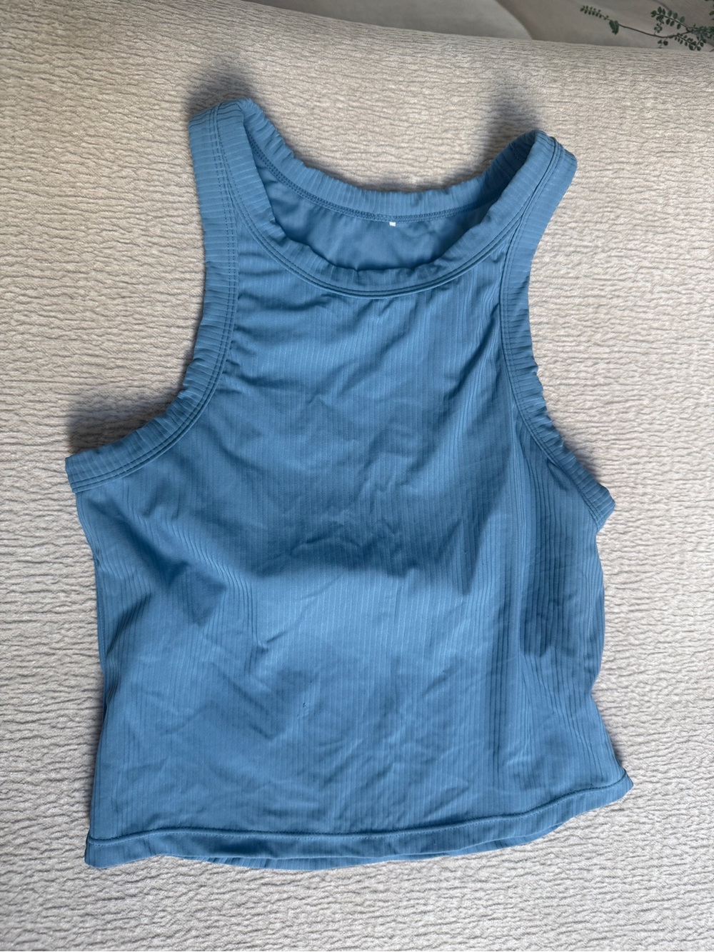 PARAGON CloudRib Classic Mid Tank w/ built in bra, Light Blue, Medium
